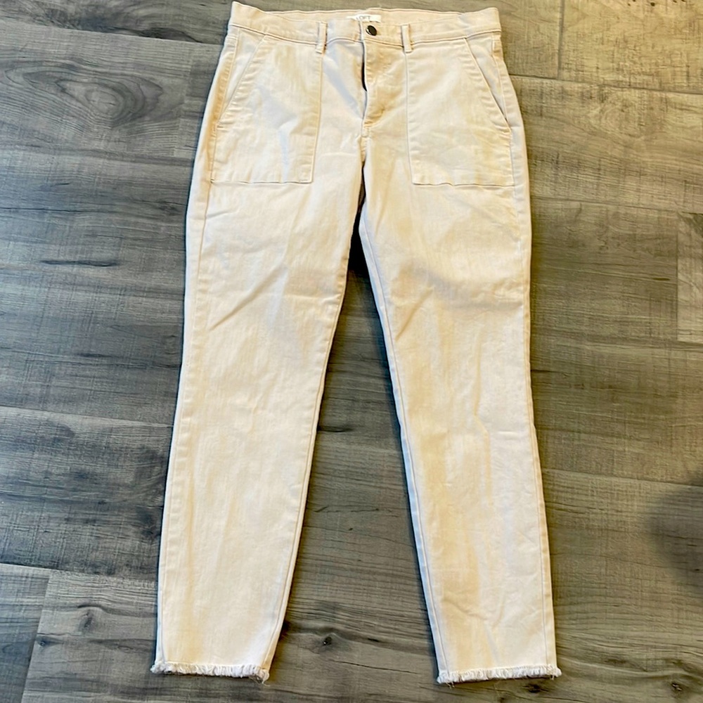 Loft skinny beige pants